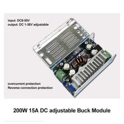200 Watt Gleichspannungsstrom-Buck-Modul 15A Schritt nach unten Umrichter 8-55V auf 1-36V mit Standardmontage