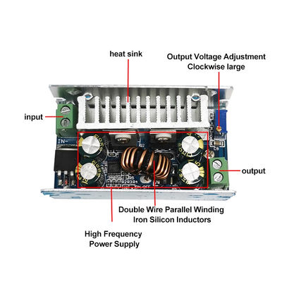 200 Watt Gleichspannungsstrom-Buck-Modul 15A Schritt nach unten Umrichter 8-55V auf 1-36V mit Standardmontage