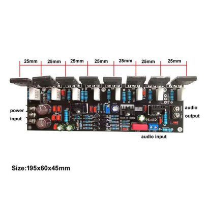 400 Watt 2,0 Kanäle Leistungsverstärker-Board mit Toshiba-Transistor zur Audioverbesserung
