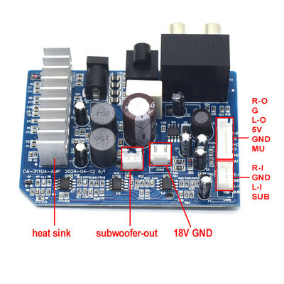 TPA3110 Digital Subwoofer Verstärker Board 8-24V 2*15W für 2,0 Kanäle