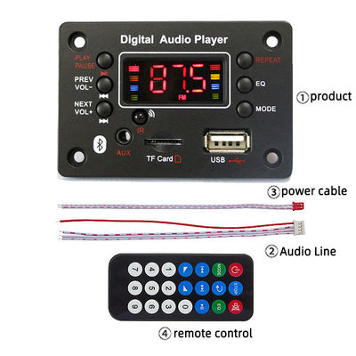Bluetooth MP3 Decoder Board mit USB FM Radio Voice Recorder Funktion unterstützt WAV Nutzung und Bildschirm