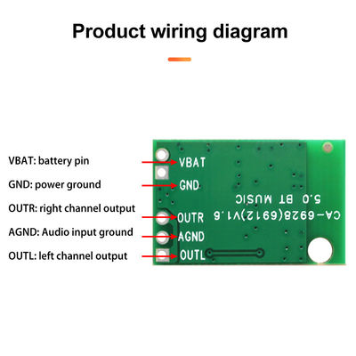 12V DC Power Amplifier Module Board 23*15MM mit 3 Kanälen (2.1) Audio Amplifier