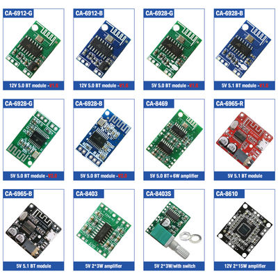 1 Kanal CA-6912 BT Audio Modul 12V Gleichsprachler Verstärkerplatte Digitale Ausgabe