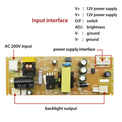 Ein LCD-Fernsehbildschirm KZ1209 LED-Backlight mit konstanten Stromversorgungsmodul mit DC 12V-3A-Ausgang