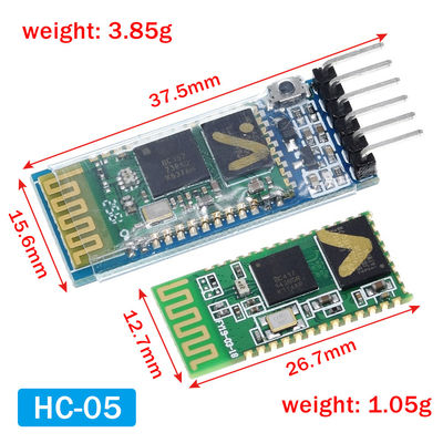Wireless Bluetooth Module HC-05 HC-06 HF-Empfänger mit 2.4G Frequenz 3.3V TTL-Niveau und 10 Meter Reichweite UART Converter