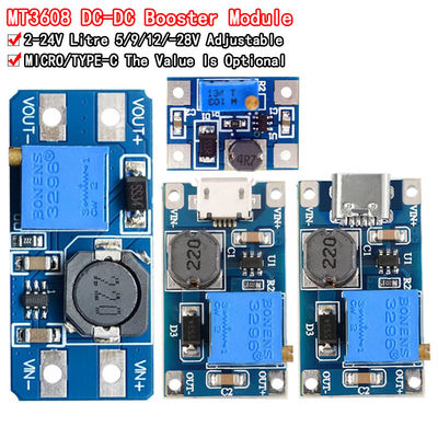 Creatall MT3608 Gleichspannungs-Boostmodul 2A Boost Board Eingangsspannung 2-24V Ausgangsspannung 30V