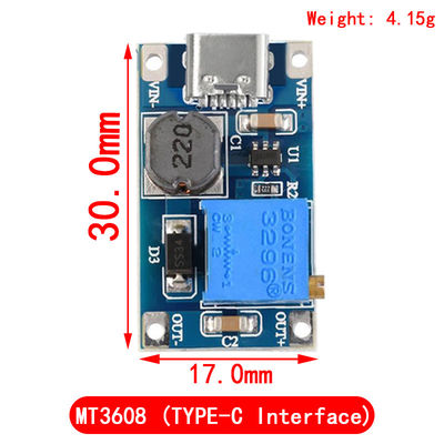 Creatall MT3608 Gleichspannungs-Boostmodul 2A Boost Board Eingangsspannung 2-24V Ausgangsspannung 30V