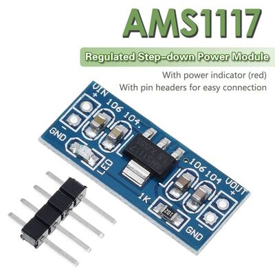 AMS1117 3,3-V-Modul-IC für Stromversorgungsanwendungen von 1,5 V, 1,8 V, 2,5 V und 3,3 V