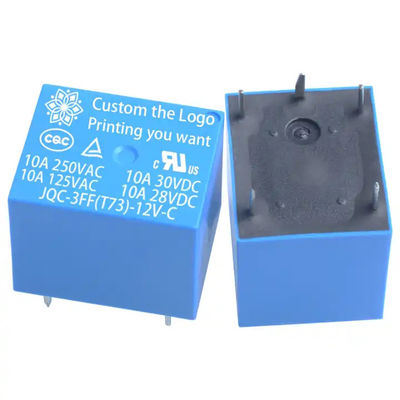 PCB Mini Elektromagnetische Relais T73 Leistung 10A 10amp 1 Co Dc 5V 12V 24 24V 24vdc 4 Pin 5Pines 5 Pines