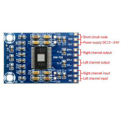 TPA3116D2 Chip Digital Amplifier Board mit 50W+50W Ausgang und 12V-24V Gleichstrom