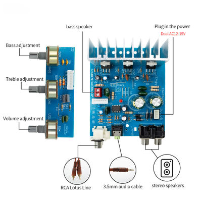 TDA2030 Subwoofer Power Amplifier Board Modul 2.1CH 15W*2 30W Stereo Audio Verstärker