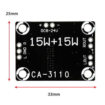 2x15W Stereo Klasse D Klasse 8-24V Hochleistung TPA3110 Verstärker Audio Board Private Form