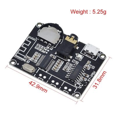 PAM8406 BT 5.0 DIY Kit Linear Audio Power Amplifier Board DC 3,7-5V Stereo Verstärker Board