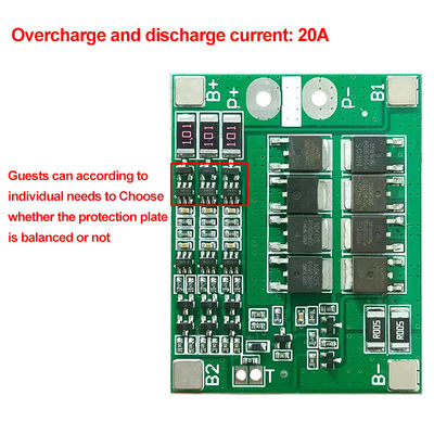 CA-3S-25A-B-T Li-Ion 18650 BMS PCM Batterieschutzplatte BMS PCM mit Ausgleich für Li-Ion Lipo Batteriezellpaket Modul DIY