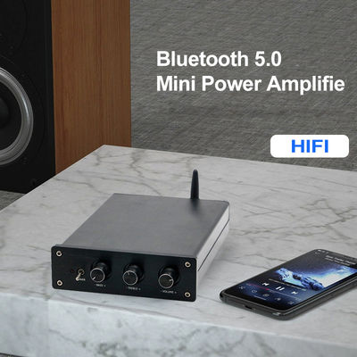 100W*2+200W Home Audio Power Amplifier mit Bluetooth 5.0 und 2,1-Kanal Mini HiFi Stereo Klasse D Digital Amp