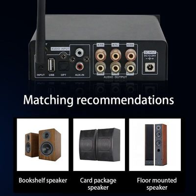 2.1 Kanal 100W Ausgangsleistung Wireless Bluetooth Digital Audio HIFI Leistungsverstärker für Heimaufnahmen