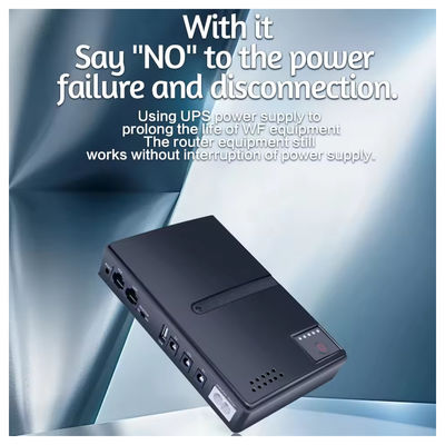 Mini 10400mAh 36W ununterbrochene Stromversorgung (UPS) für Router Modem CCTV-Sicherheitskamera AC DC konfigurierbare Stromquelle