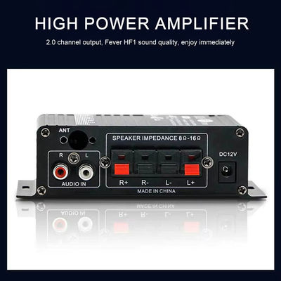 AK-270 12V 30W + 30W 2,0 Kanal Bluetooth-Leistungsverstärker für Heimkino