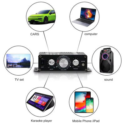 AK-270 12V Bluetooth-Audioverstärker mit geringer Leistung, 2.0-Kanal-Ausgang, HIFI-Mini-Leistungsverstärker für Heimkinosystem