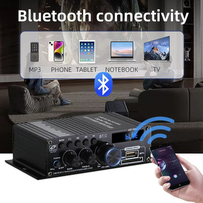 AK-380 2.0-Kanal Bluetooth v5.0 Audioverstärker mit 100-300W Ausgangsleistung für Heimkino