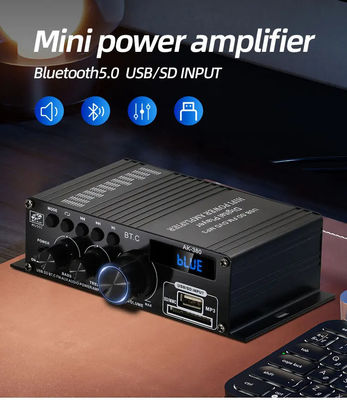 AK-380 2.0-Kanal Bluetooth v5.0 Audioverstärker mit 100-300W Ausgangsleistung für Heimkino