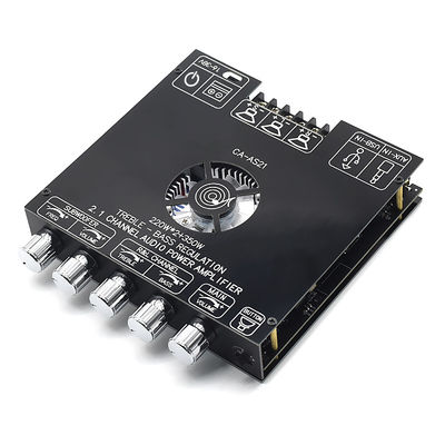ZK-AS21 2.1 Kanal Digital Power Amplifier Board Modul 220W*2+350W Hoch-Niederton-Subwoofer TPA3255 BT Home Audio AS21