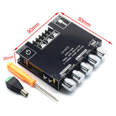 ZK-MT21 2.1 Kanal Subwoofer Verstärker Modul 5.0BT 12V 24V 2*50W+100W Power Zuhause Verwendung Plastikplatte für Lautsprecher-System