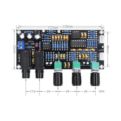 XH-M273 PT2399 Digitale Vorverstärkerplatte 12-24V DC mit Stereofrequenz für Karaoke-Mikrofonsteuerung