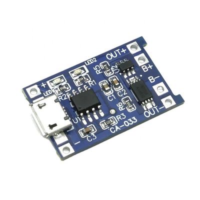 CA-033 Micro-Type-c USB 5V-Ladeplatte mit doppelter Funktion 1A Lithium-Ionen-Lithium-Batterie Lademodul 18650 TP4056 Standard