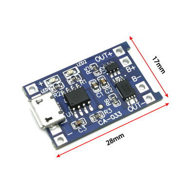 CA-033 Micro-Type-c USB 5V-Ladeplatte mit doppelter Funktion 1A Lithium-Ionen-Lithium-Batterie Lademodul 18650 TP4056 Standard
