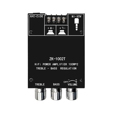 ZK-1002T HIFI 2.0 Kanal 5.0BT 100Wx2 Verstärker Board Stereo Subwoofer Lautsprechermodul mit AUX Kommunikation