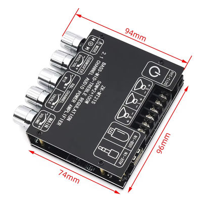 2.1 Kanal-Subwoofer AUX 12V 24V Audio Stereo 5.1 Bass Digitale Leistungsverstärker-Board ZK-MT21S 2x50W 100W für Gleichstromadapter