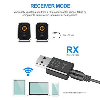 Bluetooth 5.0 Audio Adapter mit 10m Übertragungsreichweite und Dual Mode für drahtloses Audio-Streaming