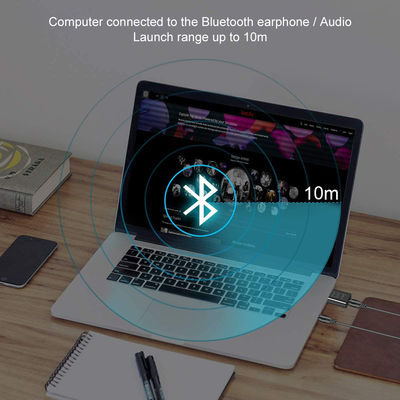 Bluetooth 5.0 Audio Adapter mit 10m Übertragungsreichweite und Dual Mode für drahtloses Audio-Streaming