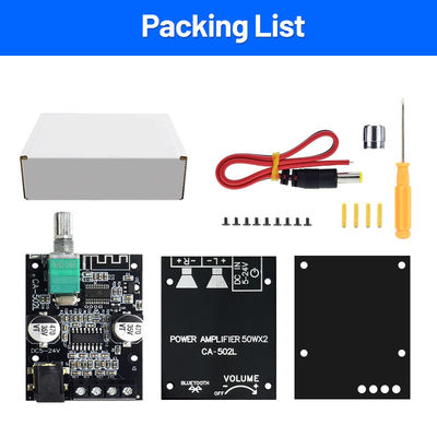 ZK-502L 2.0-Kanal-Digitalverstärker Board Heimkino HIFI-Verstärker mit BT5.0 50WX2 Metallmaterial Stereo Board ZK-502L