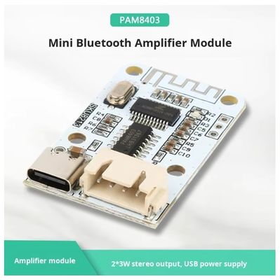 PAM8403 Mini Bluetooth Verstärkerplatine 5V 2x3W Typ-C
