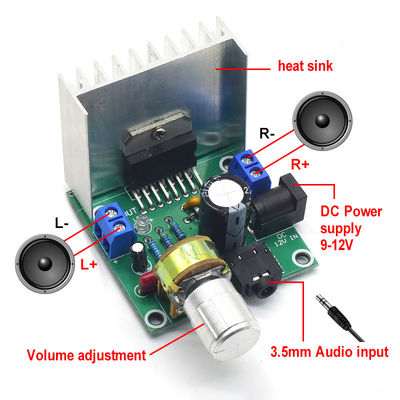 TDA7297 15W+15W Stereo-Verstärkerplatine 12V DC Audio-Modul