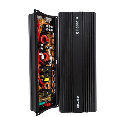 Hochleistungs-Audioverstärker 12V 2000W für Fahrzeuge 2000 Watt Mono Klasse D Subwoofer mit Crossover