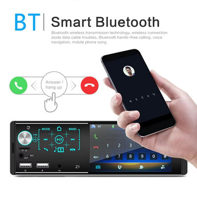 4.1inch Portable Car Stereo Dual USB HD Touchscreen für Bluetooth MP5 Player Farbenfrohe Lichter Autoradio Auto Radio CD für DVD VCD
