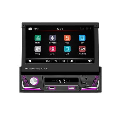 7-Zoll-Teleskop 1 Din Bildschirm-Auto für MP5/MP3-Player Smart für BT Wireless Universal-Karte-Einsetzbares Radio Carplay Android Auto