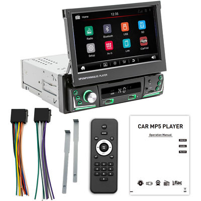 7-Zoll-Teleskop 1 Din Bildschirm-Auto für MP5/MP3-Player Smart für BT Wireless Universal-Karte-Einsetzbares Radio Carplay Android Auto