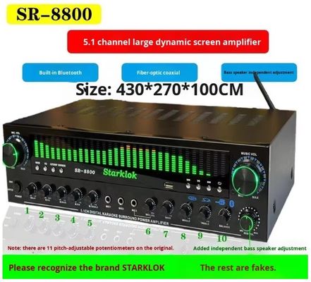 Anzug:Cyclone Nr. 8 Gemalte Drei-Wege-Hausverstärker Lautsprecher Set mit SR8800 Verstärker und 10-Zoll-Subwoofer