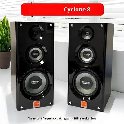 Anzug:Cyclone Nr. 8 Gemalte Drei-Wege-Hausverstärker Lautsprecher Set mit SR8800 Verstärker und 10-Zoll-Subwoofer