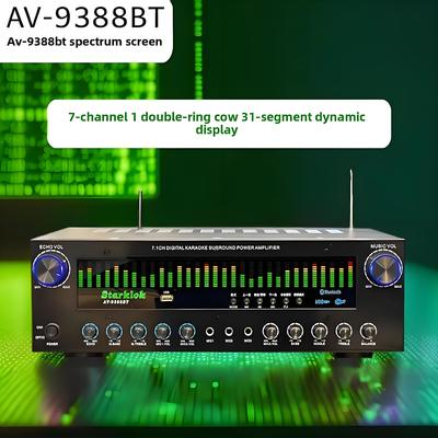 AV-9388BT/AV-999BT 2200W/1200W Professioneller 7-Kanal BT-Funkverstärker High-Fidelity Heimkino 7.1 Lautsprechersystem Metall