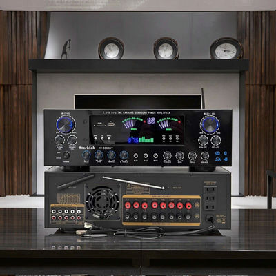 AV-8888BT Professioneller 7.1-Kanal 2000W Ultra-Hochleistungs-Heimkino-Verstärker BT Wireless Home KTV Surround-Sound-System