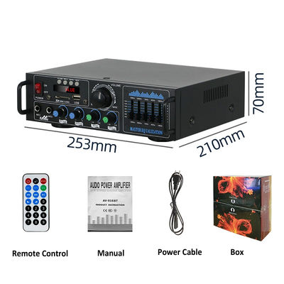 160W Dual Channel HiFi Stereo Audio Home Digital Amplifier Professional Tube Amplifier Module Microphone Input Remote Amplifier