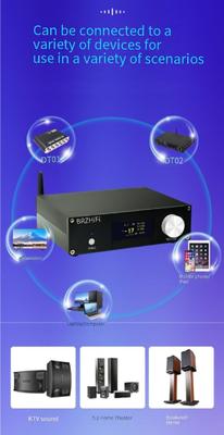 A600Y Aktiver Heimkino-Leistungsverstärker 5.1 Mehrkanal 5*50W+100W Unabhängige Einstellung Fernbedienung BT 5.3 Subwoofer