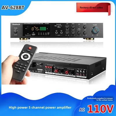 Av-628BT Home Audio 5-Kanal 800W Hochleistungsverstärker 110V/220V Wireless Receiver mit BT-Konnektivität