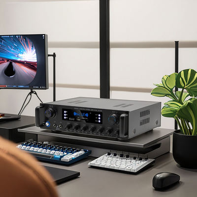 AV-628 Professionelle 5.1 Kanal 600W Home Koaxal Subwoofer Verstärker Hochleistungsmodell BT Glasfaserempfänger Grenzüberschreitend