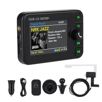 2,4-Zoll Farb-LCD DAB/DAB+ Radioempfänger BT Wireless Kompatibler MP3-Player FM Digitaler Signalrundfunk für 1 Jahr